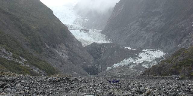 hiking to the glacier
