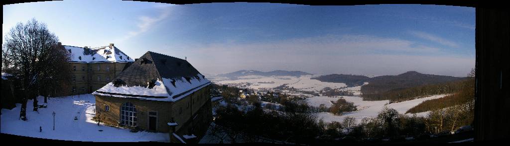 the view from a monastery in Bavaria